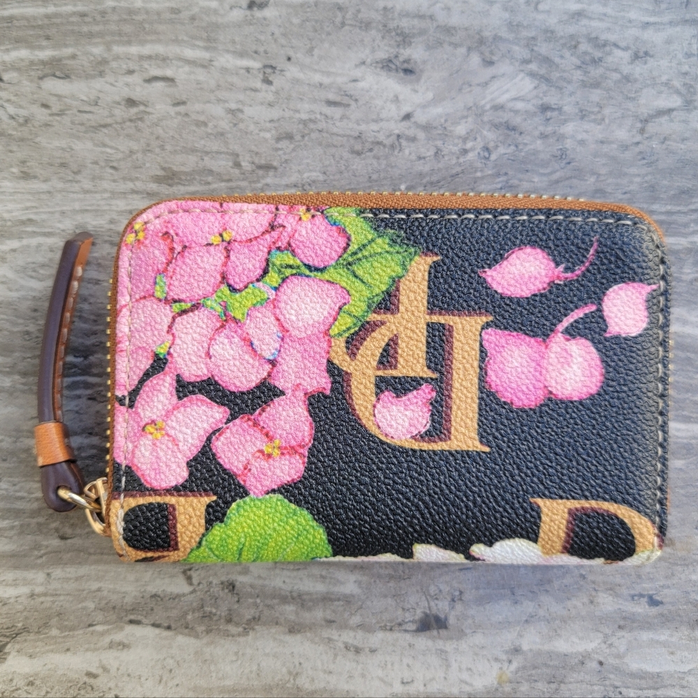 Dooney And Bourke Hydrangea Card Holder